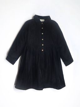 CHERRY CRUMBLE BY NITT HYMAN - Black with Fit & Flared Shirt Dress