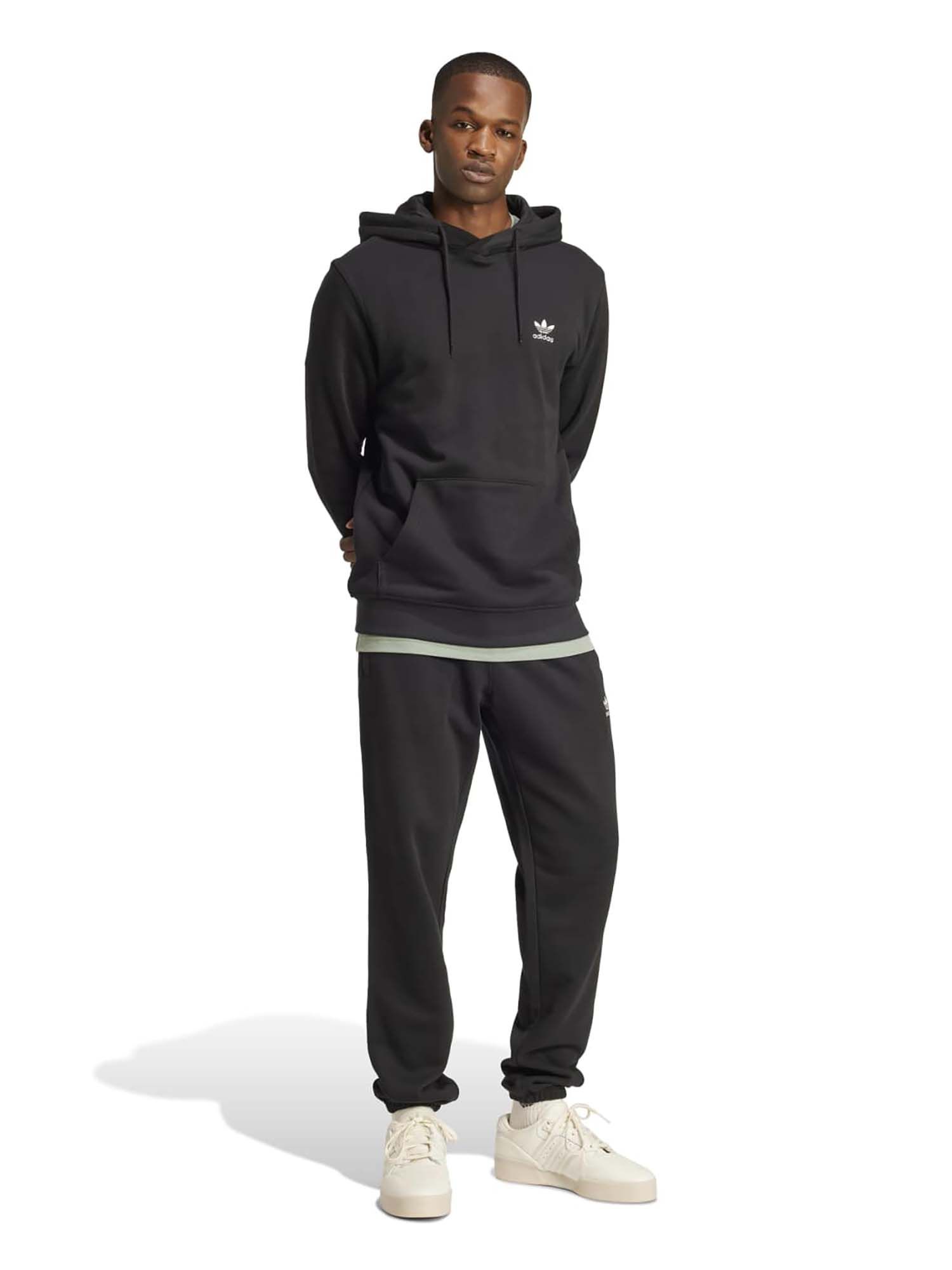 Buy adidas Originals Black Cotton Full Sleeves Training Hoodie