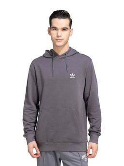 adidas Originals - Grey Cotton Full Sleeves Training Hoodie