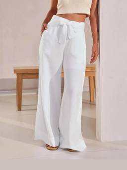 B Label - White Tranquil Flared Pants