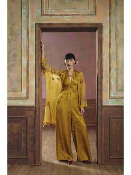 Paulmi & Harsh - Mustard Shinju Jumpsuit