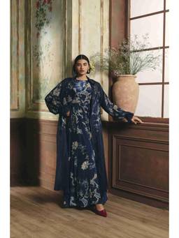 Paulmi & Harsh - Navy Blue Winnie Jumpsuit with Belt Set