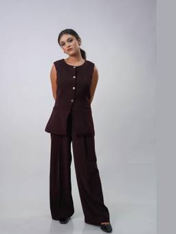 SG.Label - Maroon Classic Vest with Trouser