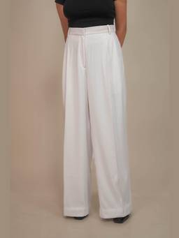 SG.Label - High Waist Pleated Trousers Snow White