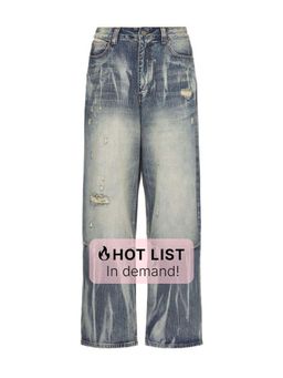 Jaded London - Super Bleached Scuff XL Colossus Jeans
