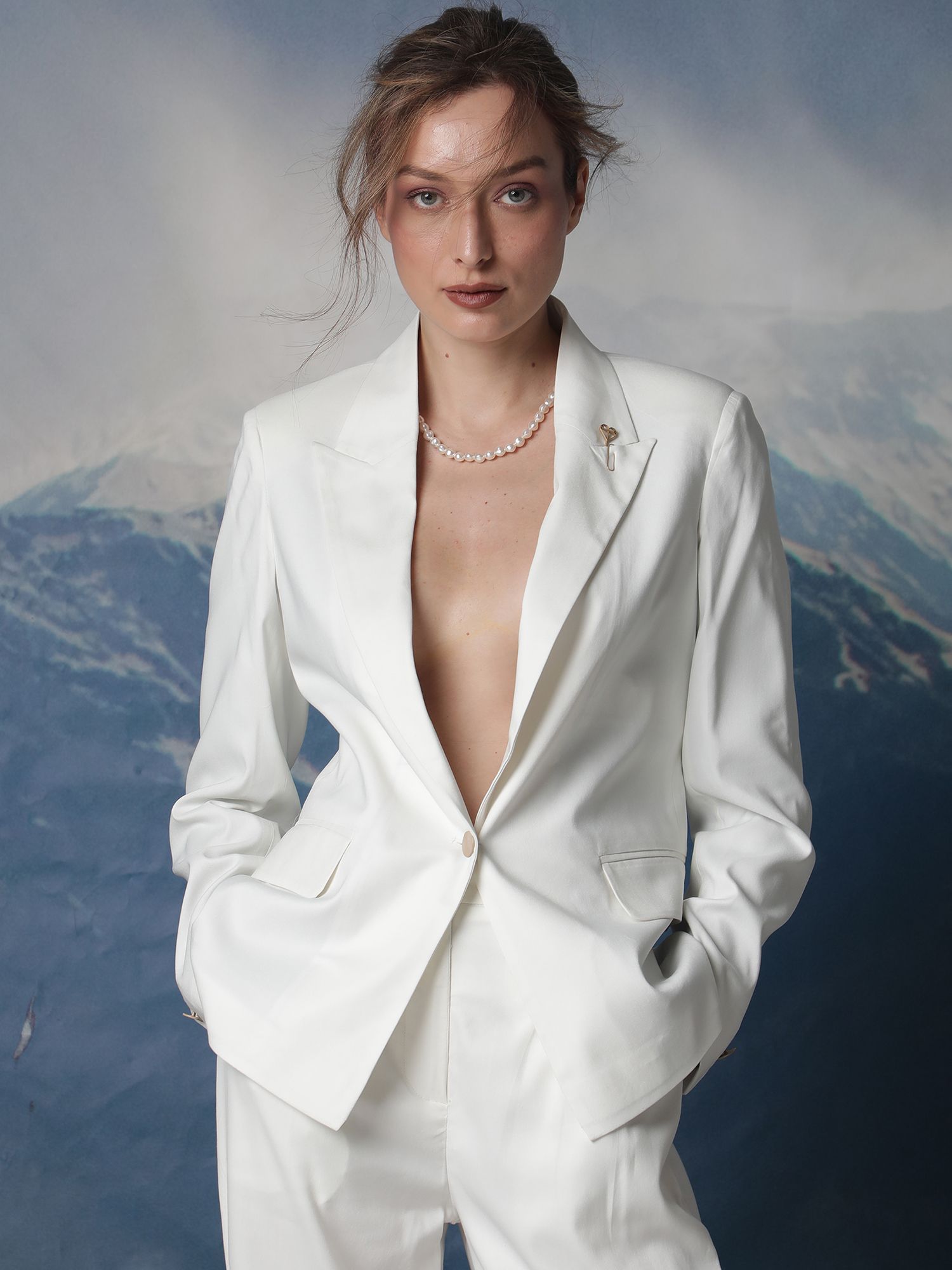 rareism Ziva Off White Blazer-picture-34