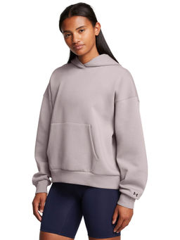 Under Armour - Women Grey Unstoppable Fleece Hoodie
