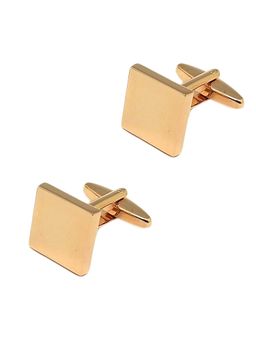 The Tie Hub - Men Classic Rose Gold Square Cufflinks - Elegant Design