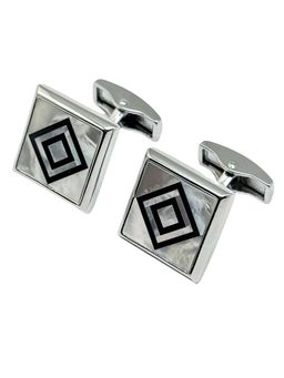 The Tie Hub - Men Multi-Color Mop Geometric Cufflinks