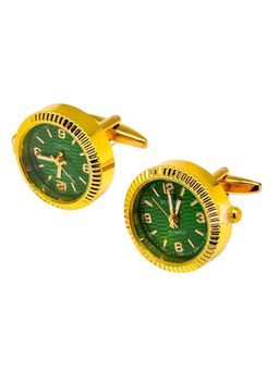 The Tie Hub - Men Vintage Green Watch Dial Cufflinks