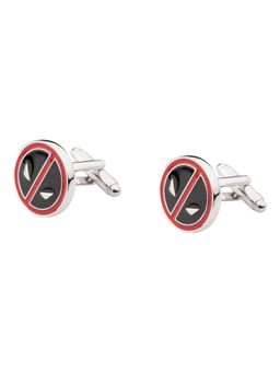 The Tie Hub - Men Black and Red Deadpool Cufflinks