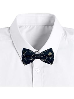 The Tie Hub - Men Navy Blue Scissors Cotton Bow Tie