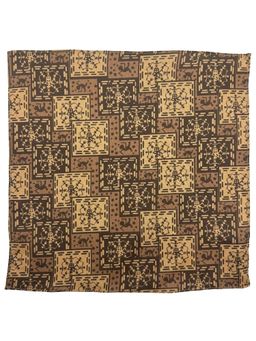 The Tie Hub - Men Brown Nautical Printed Polyester Pocket Square