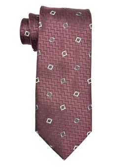 The Tie Hub - Men Maroon Bamboo Silk Printed Necktie
