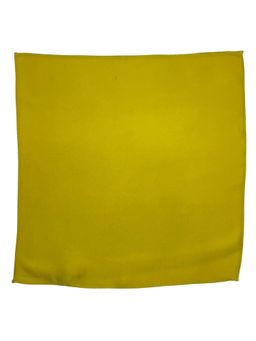 The Tie Hub - Men Olive Solid Silk Pocket Square