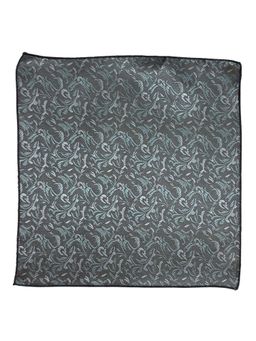 The Tie Hub - Men Grey Microfiber Pocket Square