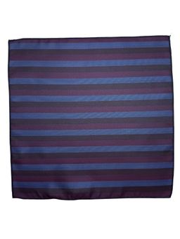 The Tie Hub - Men Multi-Color Striped Microfiber Pocket Square