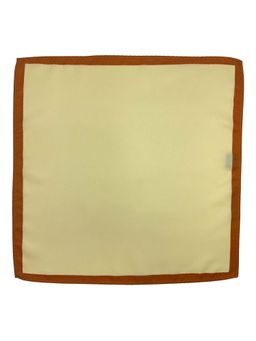 The Tie Hub - Men Solid Yellow Microfiber Pocket Square