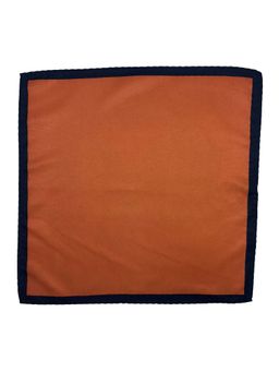 The Tie Hub - Men Solid Rust Microfiber Pocket Square