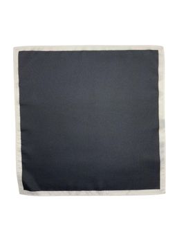 The Tie Hub - Men Solid Grey Microfiber Pocket Square