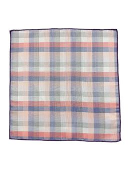 The Tie Hub - Men Multi-Color Checkered Microfiber Pocket Square