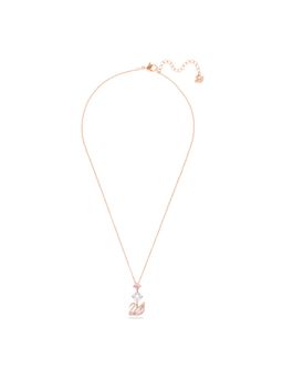 SWAROVSKI - Swan Necklace, Swan, Pink, Rose Gold-Tone Plated