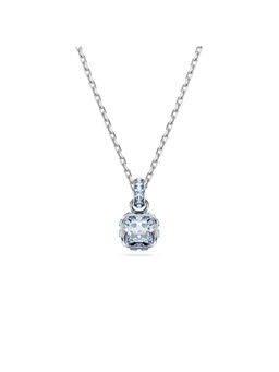 SWAROVSKI - Birthstone Pendent, Square Cut, March, Blue, Rhodium Plated