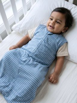 The Boo Boo Club - Blue Pure Cotton Printed Baby Sleeping Bag