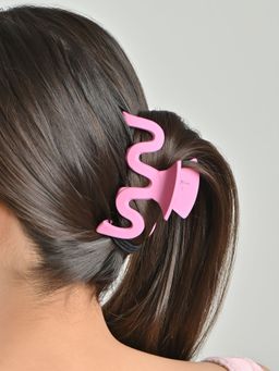 Lilly & Sparkle - Purple Matte Wavy Claw Clip