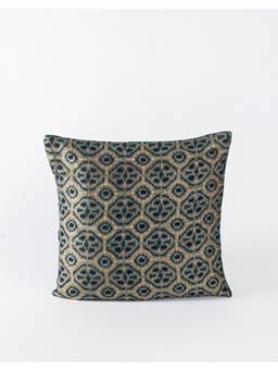 Fabindia - Beige Munish Silk Cotton Cushion Cover (16x16 Inches)