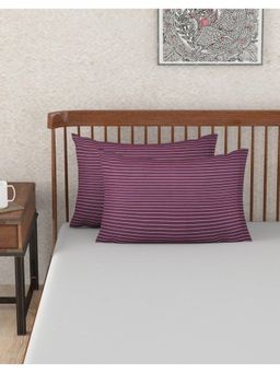 Fabindia - Purple Nile Cotton Pillow Cover (17 x 27 inch)