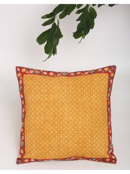 Fabindia - Iznal Cotton Printed Cushion Cover (16x16 Inches)