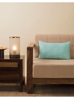 Fabindia - Blue Adhya Cotton Self Design Cushion Cover (More Sizes)