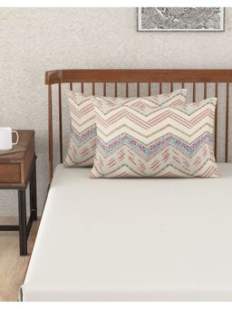 Fabindia - Inaya Cotton Printed Pillow Cover (17 x 27 inch)