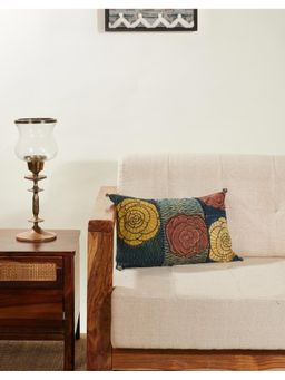 Fabindia - Nazrana Cotton Cushion Cover Flower (More Sizes)
