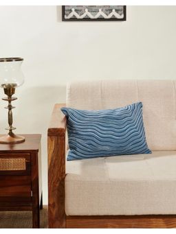 Fabindia - Blue Mehrish Cotton Cushion Cover (More Sizes)