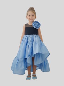 Pink Cow - Navy Blue Layered Party Wear Dress