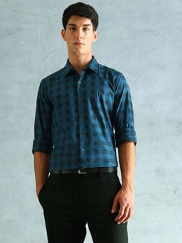 Arrow Newyork - Men's Buffalo Checked Slim Fit Formal Shirt