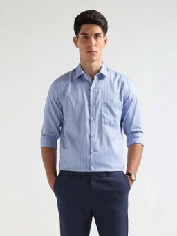 Arrow - Men's Vertical Striped Manhattan Slim Fit Formal Shirt