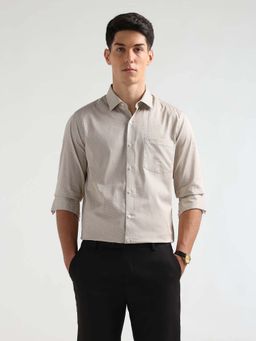 Arrow - Men's All Over Printed Manhattan Slim Fit Formal Shirt