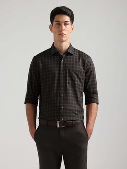 Arrow - Men's Windowpane Checked Liberty Classic Fit Formal Shirt