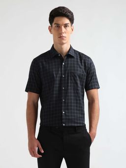 Arrow - Men's Windowpane Checked Liberty Classic Fit Formal Shirt