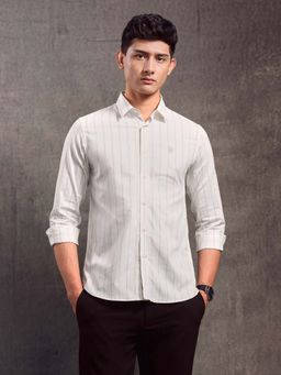 U.S. Polo Assn. Denim Co. - Men's Vertical Striped Slim Fit Casual Shirt