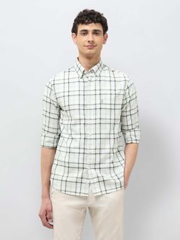 U.S. POLO ASSN. - Men's Plaid Checked Tailored Fit Casual Shirt