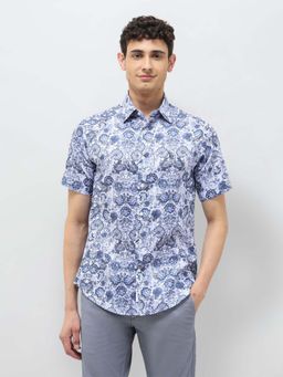 U.S. POLO ASSN. - Men's Floral Printed Tailored Fit Casual Shirt