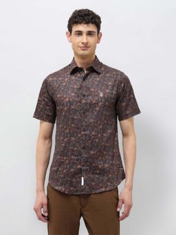 U.S. POLO ASSN. - Men's Floral Printed Tailored Fit Casual Shirt