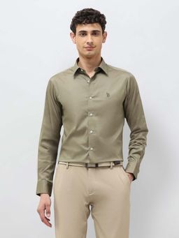U.S. POLO ASSN. - Men's Satin Tailored Fit Casual Shirt
