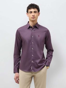 U.S. POLO ASSN. - Men's Satin Tailored Fit Casual Shirt