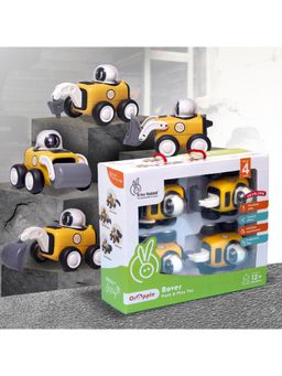 R for Rabbit - Yellow Orapple Rover Vehicle Toy (Pack of 4)