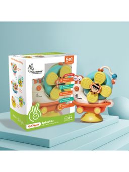 R for Rabbit - Multi-Color Orapple Spinster Rattle Toy